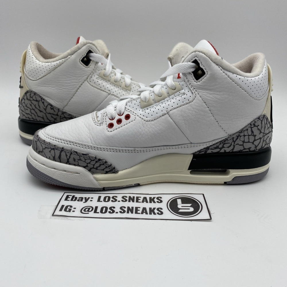 Jordan 3 Retro White Cement Reimagined GS Size 4y DM0967-100 Mens Kids Sneaker - Picture 2 of 8